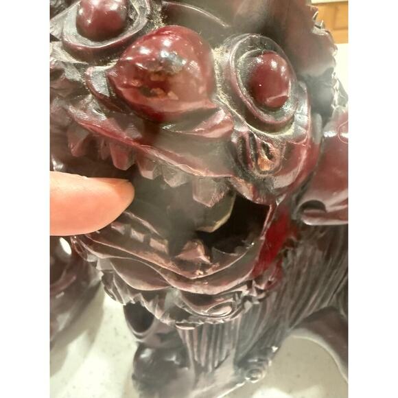 Vintage Foo Dog, also known as a Chinese Guardian Lions. - Picture 14 of 16
